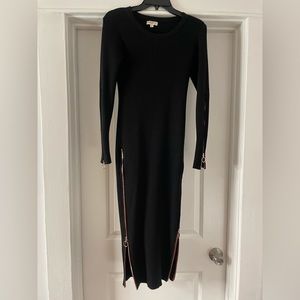 For love and lemons ribbed zipper dress